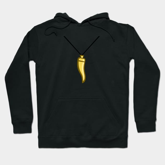 TD Vito - Gold horn-shaped pendant Hoodie by CourtR